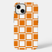 Orange Bold Mod Squares Case-Mate iPhone Hülle (Rückseite)