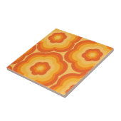 Orange Bold Y2K Wildblume Lebhafte Frühjahrsdekor Fliese (Seite)