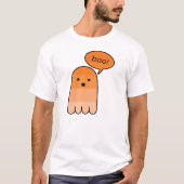 Orange Boo Ghost T-Shirt (Vorderseite)