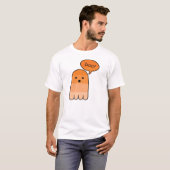 Orange Boo Ghost T-Shirt (Vorne ganz)