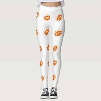 Orange "Boo-" Halloween-Leggings Leggings