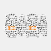 Orange Boo Halloween Spooky Skull Pattern Geschenkschachtel (Ungefaltet)
