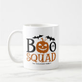 Orange Boo Squad Spooky Letween Halloween Kaffeetasse (Links)