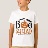 Orange Boo Squad Spooky Letween Halloween T-Shirt (Vorderseite)