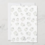 Orange Boo Tag Geburtstag Einladung (Rückseite)