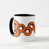 Orange Boo Tasse (Vorderseite Links)