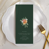 Orange Botanische Zitrusfrüchte Modernes Hochzeitm