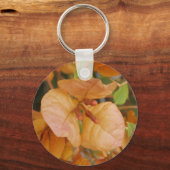 Orange Bougainvillea Schlüsselanhänger (Vorderseite)