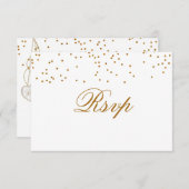 Orange Bouquet Blume - Wedding RSVP (Vorne/Hinten)