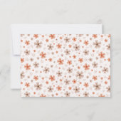 ORANGE BOW & ARCH FALL PUMPKIN FLOWERS BIRTHDAY DANKESKARTE (Rückseite)