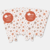 ORANGE BOW & ARCH FALL PUMPKIN FLOWERS BIRTHDAY GESCHENKSCHACHTEL (Ungeklappt)