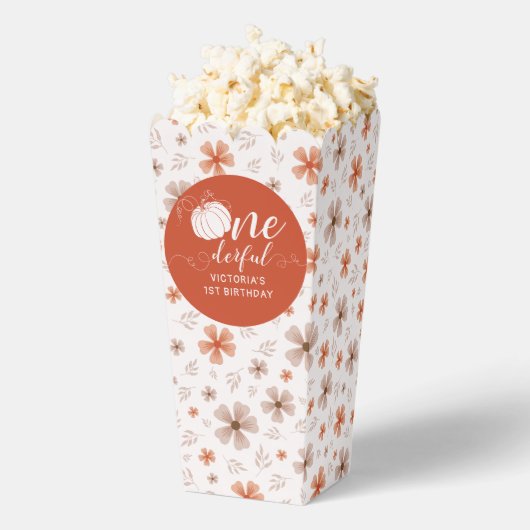 ORANGE BOW & ARCH FALL PUMPKIN FLOWERS BIRTHDAY GESCHENKSCHACHTEL (Geplatzt)