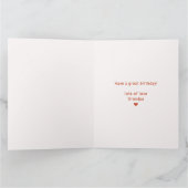 ORANGE BOW & ARCH FALL PUMPKIN FLOWERS BIRTHDAY KARTE (Innenseite)