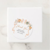 Orange Bow Pumpkin Baby Dusche Geschenkanhänger (Beispiel)