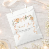 Orange Bow Pumpkin Baby Dusche Geschenktütchen (Ausgeschnitten)