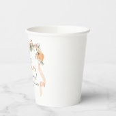 Orange Bow Pumpkin Baby Dusche Pappbecher (Links)