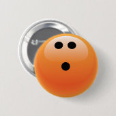 ORANGE BOWLINGS-BALL BUTTON (Vorne & Hinten)