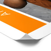 Orange Boxen & Foto Abschluss Poster (Ecke)