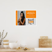 Orange Boxen & Foto Abschluss Poster (Küche)