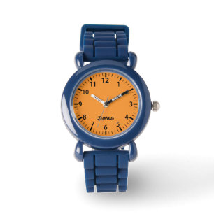 Orange Boys Personalisierte Kinderuhr Armbanduhr