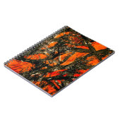 Orange Branch Camouflage Spirale Notebook Notizblock (Linke Seite)