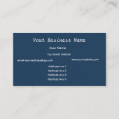 Orange, Braun, Abstrakte Visitenkarte der Marine (Rückseite)