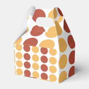 Orange Braune Punkte Muster Geschenkschachtel