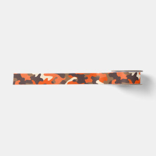 Orange & Braune Tarnung Satinband
