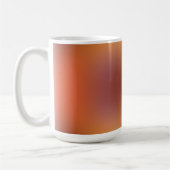 orange-brauner freiform verlauf auf tasse (Links)