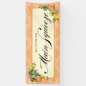 Orange Brautparty-Banner Banner (Vertikal)