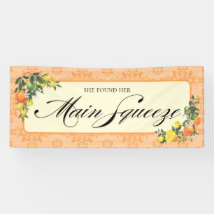 Orange Brautparty-Banner Banner