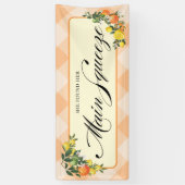 Orange Brautparty-Banner Banner (Vertikal)