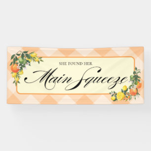 Orange Brautparty-Banner Banner