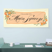 Orange Brautparty-Banner Banner (Messe)