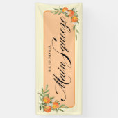 Orange Brautparty-Banner Banner (Vertikal)