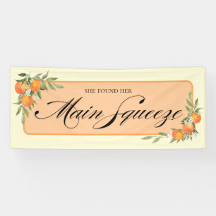 Orange Brautparty-Banner Banner