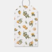 Orange-Brautparty Geschenkanhänger (Rückseite)