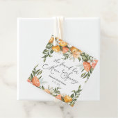 Orange-Brautparty Geschenkanhänger (Beispiel)