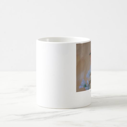 Orange Breasted Robin, JohnTirrell.com Kaffeetasse (Mittel)