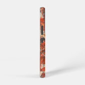 Orange Brecciated Jasper Stone Pattern Samsung Galaxy Hülle (Rechte Seite)