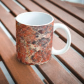Orange Brecciated Jasper Stone Pattern Tasse