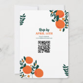 Orange Breeze Wedding Einladung (Rückseite)