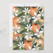 Orange Bridal Dusche Einladung, South Bridal Einladung (Rückseite)