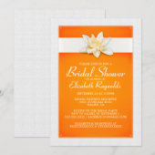 Orange Bridal Dusche Einladungen (Vorne/Hinten)