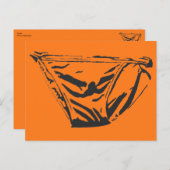 Orange Briefs Postcard Postkarte (Vorne/Hinten)