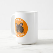 Orange Brindle spreche ich Frenchie Kaffeetasse (Vorderseite Links)