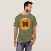 Orange Brindle spreche ich Frenchie T-Shirt (Vorne ganz)