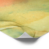 Orange Brown Abstrakt 59 Print Poster (Ecke)