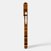 Orange Brown Black Stripes Case-Mate iPhone Hülle (Rückseite / Links)