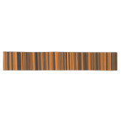 Orange Brown Black Stripes Großer Tischläufer (Horizontal)
